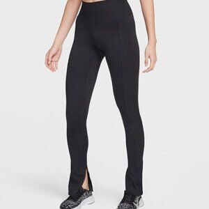 Nike Women's Black Flare Dri-Fit Leggings with Split Hem - Size XS